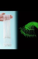 50PCS Glow in the Dark Christian Rosary Beads Necklace, Plastic, Christianity
