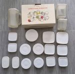 Vintage Food Storage Containers With Lids Very Rare Boxed Asda Smart Price VGC