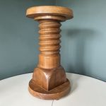 Antique French Wine Press Corkscrew Pedestal Stand small  Plant Stand Jardiniere