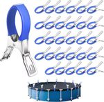 Cover Clips - Stainless Steel Pool Clips with Blue Handle for Ground Covers