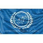 Star Trek, United Plantes Flag Unique Design, 3x5 Ft / 90x150 cm size, EU Made