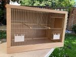 Bird Breeding Box 22”x15”x12” Fully Framed Throughout Hardwood Ply Silver Front.