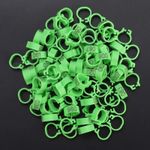 100 x NUMBERED 8MM PLASTIC RACIN PIGEON LEG CLIP CLICK RINGS BANDS STOCK LOFT