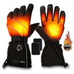 5000mAh Battery Rechargeable Electric Heated Gloves Thermal Motorcycle Gloves