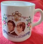 Royal Wedding Prince Charles & Lady Diana Spencer Commemorative Ceramic Mug 1981