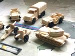 tim-mee vintage  army toy vehicle bundle
