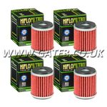 4 x Yamaha YZ450F 2009-2025 HIflofiltro Premium Oil Filter HF140 YZF450