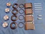 JAGUAR DAIMLER REAR BRAKE CALIPER REBUILD KIT + PADS XJ6 XJ12 E-TYPE 420 11372KP