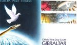 Gibraltar 1995 Europa Peace Freedom Stamps FDC First Day Cover