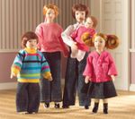 Dolls House The Smith Family Of 5 People 1:12 Scale Nursery Accessory 537 tumdee