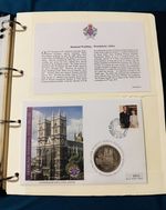 Westminster Commemorative Cover Coin Collection 11 PAGES IN ALBUM - 01