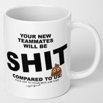 Rude Leaving Mug Gift – Good Luck & New Job Present for Him or Her