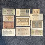 11 X Vintage German Banknotes 1910-1922 Job Lot
