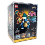 Acrylic Display Case fits LEGO Pokemon 72153 Venusaur, Charizard and Blastoise h