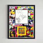 Happy Mondays - Manchester Rock Band Hand Signed by 3 Authentic Autograph Framed