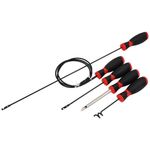 5pc Automotive Wiring Loom Threading Tool Kit Set - Pulling & Feeding