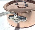 Vintage 6.5inch French Copper Saucepan Mauviel 1830 Stainless Steel 1.5mm 3.3lbs
