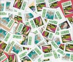 1000 2nd class christmasstamps unfranked  on paper ,free shipping ,!!!!
