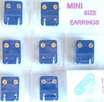 Hypoallergenic Mini Caflon Gold,silver Plated Diamante Crystalear-piercing Studs