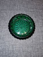 Vintage Mid Century Luminarc Emerald Green Chunky Glass Ashtray