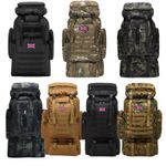 Tactical Rucksack 80L backpack 19 style large waterproof molle hiking Inferno
