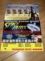 Gerry Anderson Space Patrol - rare original promotional sales sheet poster