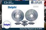 DELPHI Front 2x Brake Discs + Pad Set For Citroën C1 Peugeot 107 108 Toyota Aygo
