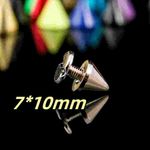Punk Studs Cone Spikes Rivets Decorative Rivets for Bags Leather Crafts DIY