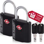 Suitcase Locks with Keys TSA Approved Luggage Locks Suitcase Padlocks Small Lock