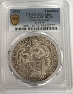 Thaler , Rare 1500th DAALDER , 1594 Netherlands Overijssel – PCGS Certified