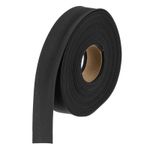 5/8 Inch Double Fold Bias Tape Continuous Bulk Bias Tape (Black 6 Yards)