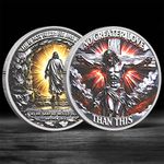 Jesus Crucifixion & Resurrection Commemorative Coin Christian Inspirational Gift