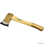 1.5LB WOODEN HANDLE HAND AXE LOG CAMPING FIREWOOD WOOD CHOPPING HATCHET TOOL NEW