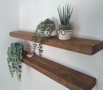 Floating Shelv,Solid Wood, Rustic ,Handmade /17-invisible brackets