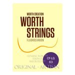 WORTH CLEAR UKULELE STRINGS TENOR LOW G GCEA FAT GAUGE DOUBLE LENGTH PACK CF-LG
