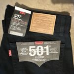 Levi's 501 Original Men's Regular Straight Dark Wash Black Denim Jeans W34 L30