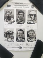 STIRLING MOSS VIC ELFORD JOHN FITCH BRIAN REDMAN HERSCHEL MCGRIFF SURTEES SIGNED