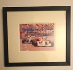 Ayrton Senna Signed Photo Monaco 1992 vs Nigel Mansell F1 Beautifully Framed