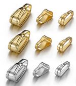 Asst Sizes Silver Gold PendantClasps Pinch Bails Connectors Bail Buckle K113