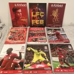 Liverpool FC programmes job lot of 9 2016-20 - home games - Anfield