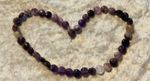Genuine gemstone Amethys Puffy Coins