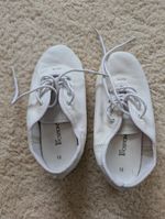 1st Position Kids Dance Shoe Bundle - Black Tap & White Jazz Shoes - Child UK 12