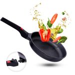 Frying pan non stick induction Removable detachable Handle 24/28/30cm Oven safe