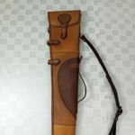 Leather Gun Case Hunting Shotgun Slip Gun Cover Padded Carry Case