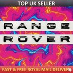 GLOSS BLACK Badge Letters fit RANGE ROVER - Front OR Rear GENUINE Sizing