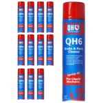 12x Brake Clutch Cleaner Aerosol Spray Parts Degreaser 600ml Quinton Hazell