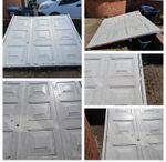 White Steel Garage Door – Approx. (7ft x 7.5 ft) 215cm × 226cm – Collection Only