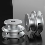 Aluminum V-Belt Pulley O/Z Double Groove V Belts Width 10mm Transmission Wheel