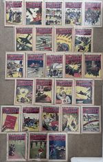 RARE The Hotspur Comic Complete Year 1943 Nos. 454–479 Wartime WWII DC Thomson