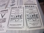 Hull FC rugby league programmes 1979 1980 job lot joblot bundle league cup games